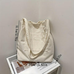 Corduroy Tote Bag Large Shoulder Handbag for Work & School
