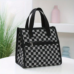 Nylon Satchel Lunch Box Portable Lunch Storage Bag School Office Picnic