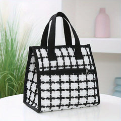 Nylon Satchel Lunch Box Portable Lunch Storage Bag School Office Picnic