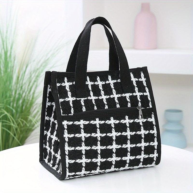 Nylon Satchel Lunch Box Portable Lunch Storage Bag School Office Picnic