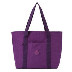 Waterproof Nylon Tote Bag Solid Shoulder Carry on Handbag