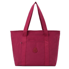 Waterproof Nylon Tote Bag Solid Shoulder Carry on Handbag