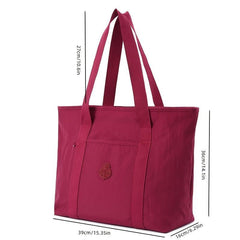 Waterproof Nylon Tote Bag Solid Shoulder Carry on Handbag