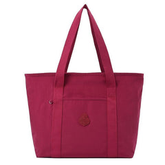 Waterproof Nylon Tote Bag Solid Shoulder Carry on Handbag