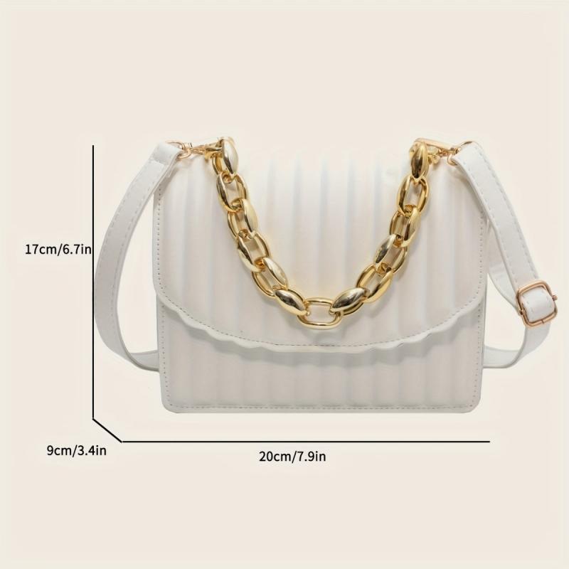 Mini Quilted Crossbody Bag PU Leather Handbag & Shoulder Bag