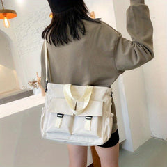 Letter Patch Messenger Bag Crossbody Bag Women's