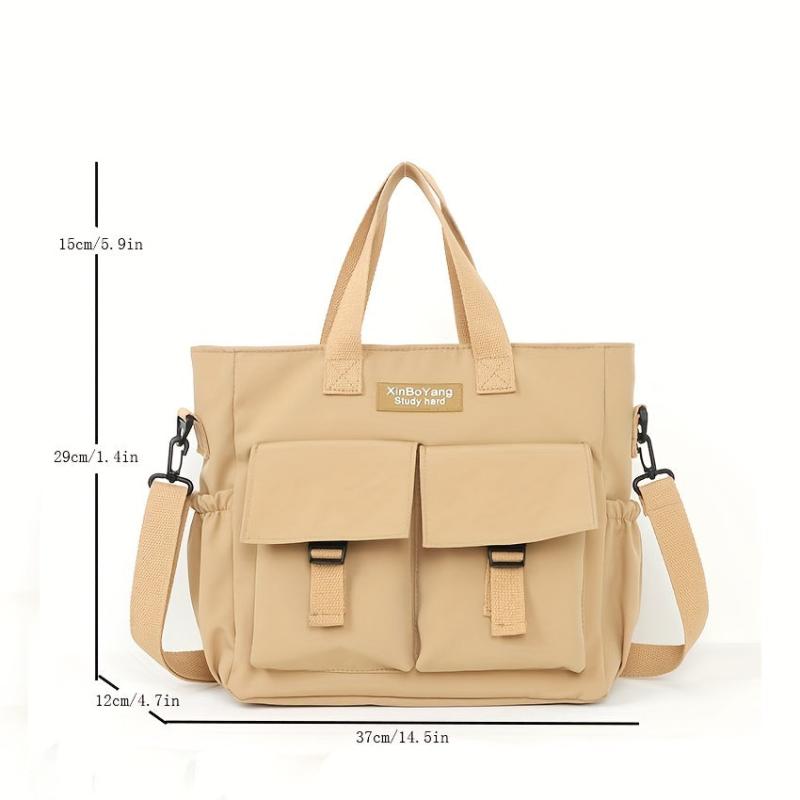 Letter Patch Messenger Bag Crossbody Bag Women's