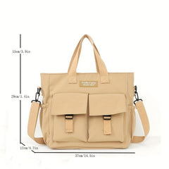 Letter Patch Messenger Bag Crossbody Bag Women's