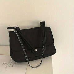 Quilted Flap Shoulder Bag Large Capacity Casual Purse Women's Everyday