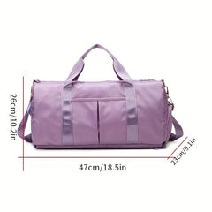 Outdoor Nylon Sports Duffle Bag Large Capacity Gym Bag Waterproof Travel Luggage