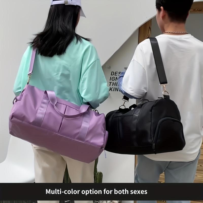 Outdoor Nylon Sports Duffle Bag Large Capacity Gym Bag Waterproof Travel Luggage