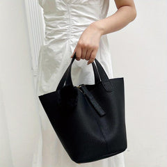 Large Capacity PU Leather Satchel Tote Bag