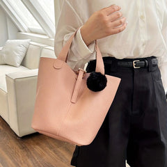 Large Capacity PU Leather Satchel Tote Bag