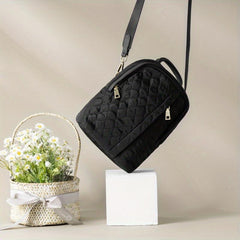 Wave Embossed Crossbody Bag Top Handle Shoulder Purses Small Handbags