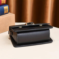 Crocodile Pattern Crossbody Satchel Bag PU Leather Textured Bag