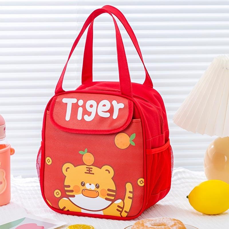 Cartoon Print Lunch Bag Thermal Insulation Hand Bag