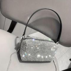 Rhinestone Evening Handbag Wedding Prom Purse Mini Chain Crossbody Bag