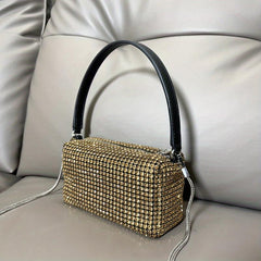Rhinestone Evening Handbag Wedding Prom Purse Mini Chain Crossbody Bag