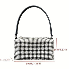 Rhinestone Evening Handbag Wedding Prom Purse Mini Chain Crossbody Bag