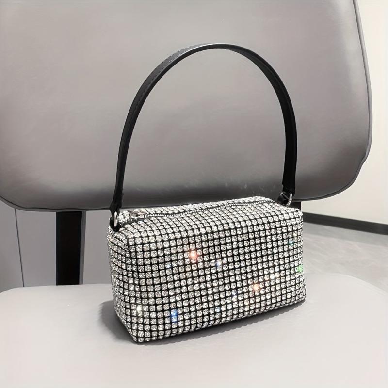 Rhinestone Evening Handbag Wedding Prom Purse Mini Chain Crossbody Bag