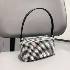 Rhinestone Evening Handbag Wedding Prom Purse Mini Chain Crossbody Bag