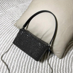 Rhinestone Evening Handbag Wedding Prom Purse Mini Chain Crossbody Bag