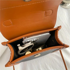Colorblock Square Shoulder Bag Lightweight Crossbody Bag