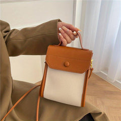 Colorblock Square Shoulder Bag Lightweight Crossbody Bag