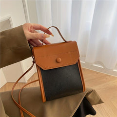 Colorblock Square Shoulder Bag Lightweight Crossbody Bag