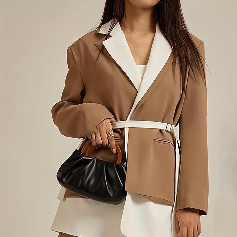Niche Ruched Satchel Bag All Match Handbag With Round Handle