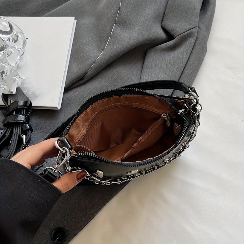 Stylish Mini Rivet Decor Handbag Crossbody Bag Women's Purse & Shoulder Bag
