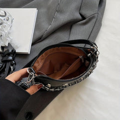 Stylish Mini Rivet Decor Handbag Crossbody Bag Women's Purse & Shoulder Bag