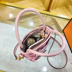 Mini Rabbit Decor Top Handle Satchel Crossbody Bag