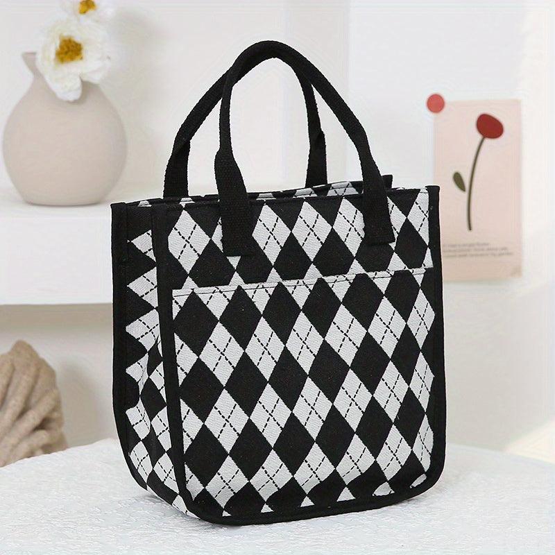 All Over Pattern Satchel Bag Storage for Work
