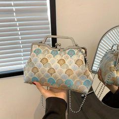 Vintage Embroidered Evening Bag Dinner Clutch Purse Formal Banquet Handbag
