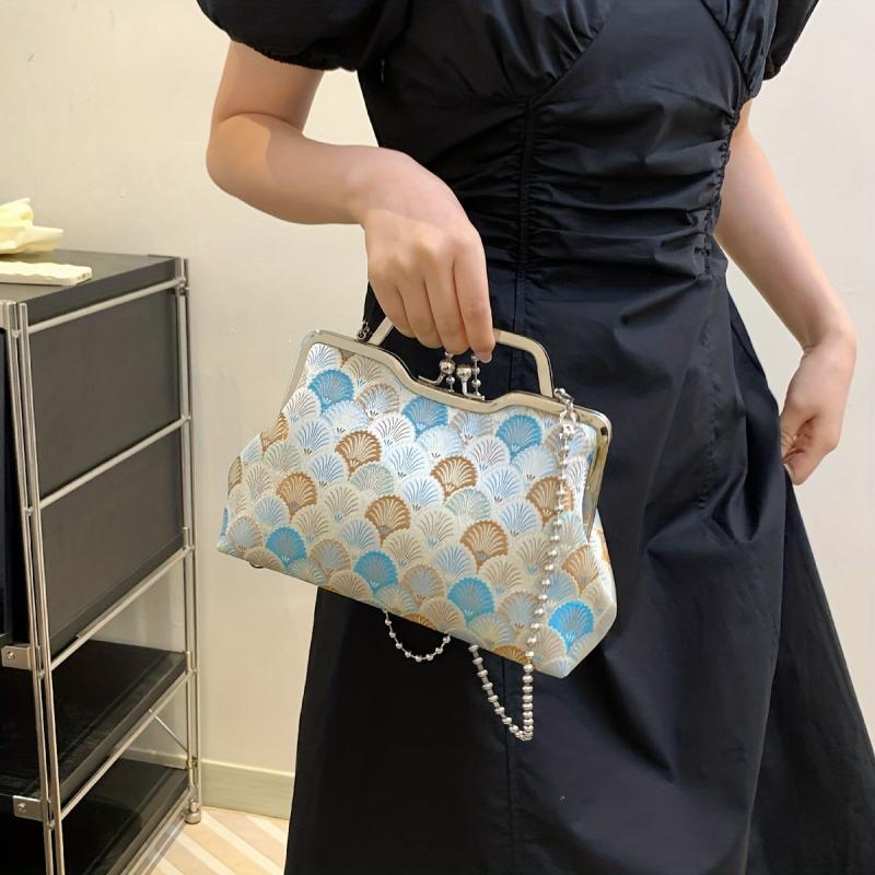 Vintage Embroidered Evening Bag Dinner Clutch Purse Formal Banquet Handbag