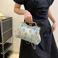 Vintage Embroidered Evening Bag Dinner Clutch Purse Formal Banquet Handbag