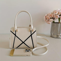 Classic Crossbody Bag PU Leather Top Handle Satchel Purse
