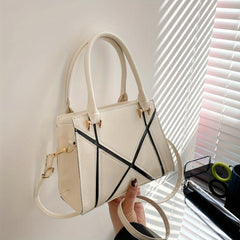 Classic Crossbody Bag PU Leather Top Handle Satchel Purse