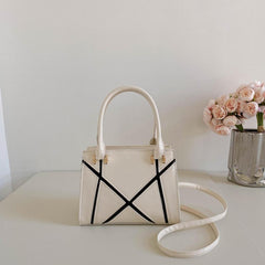 Classic Crossbody Bag PU Leather Top Handle Satchel Purse