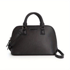 Large Capacity Shoulder Bag PU Leather Zipper Handbag
