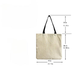 Fried Fur Cat Print Handbag Large Capacity Shopper Bag