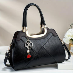 Vintage Stitching Handbag For Women Solid Crossbody Bag Satchel Purse