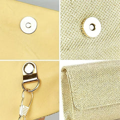Glitter Evening Clutch Bag for Wedding & Prom