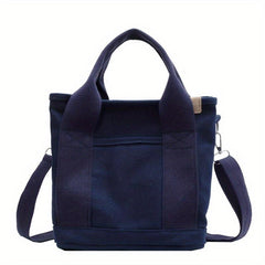 Minimalist Casual Canvas Shoulder Bag Vintage Satchel