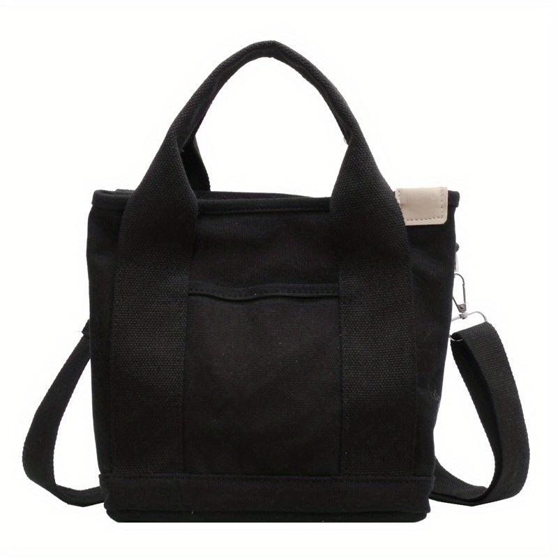 Minimalist Casual Canvas Shoulder Bag Vintage Satchel
