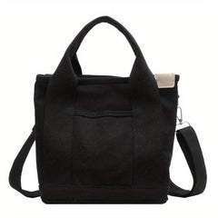 Minimalist Casual Canvas Shoulder Bag Vintage Satchel