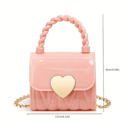 Versatile Mini Solid Silicone Crossbody Bag for Women