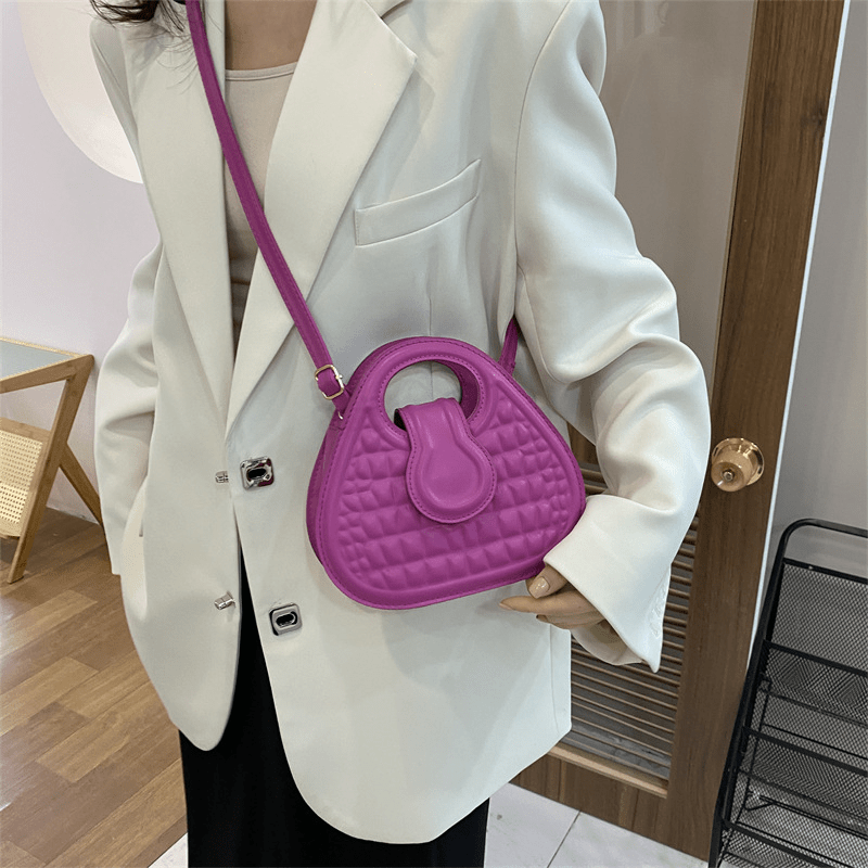 Quilted PU Leather Shoulder Bag Women's Crossbody Purse