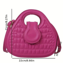 Quilted PU Leather Shoulder Bag Women's Crossbody Purse
